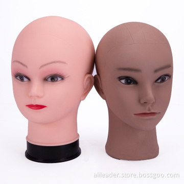 Cabeza de muñeca de pelo de práctica de maquillaje para exhibición de pelucas